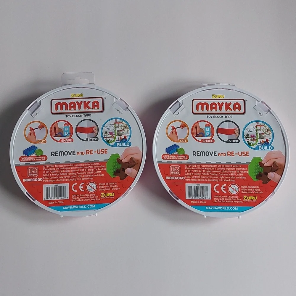 Zuru mayka toy block tape pink  Remove‎ & Reuse set 2